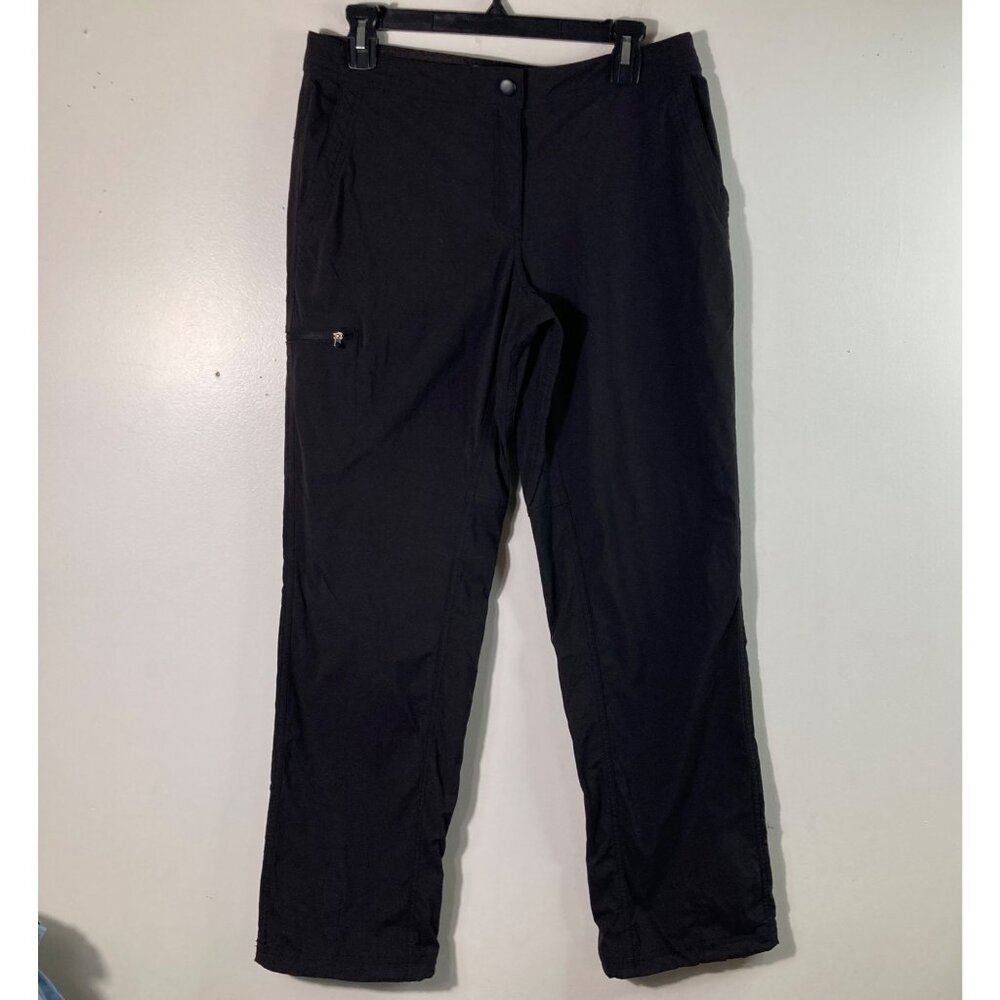 Womens LL Bean Nylon Spandex‎ Hiking Outdoor Pants Black 8 Reg